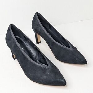 Vaneli Ramara Pumps, Black Suede, Women's 5.5
